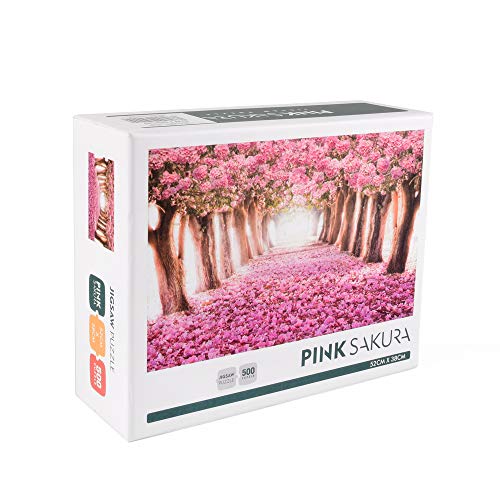 ewtshop® Puzzle Kirschblüten, 500 Teile, 38x52 cm, Blütenmotiv
