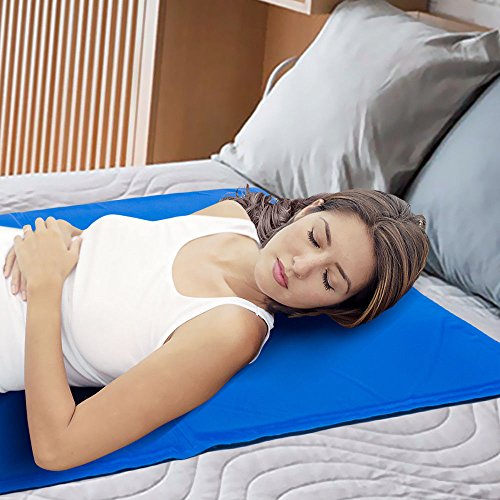 60x100CM Kühlmatte Gel Cool Pad für Kissenbettsofa - Natürlich kühlende Körpermatratze - Kühlkisseneinsatz für Menschen bei heißem Sommerwetter, verbessert den Schlaf, absorbiert und leitet Wärme ab