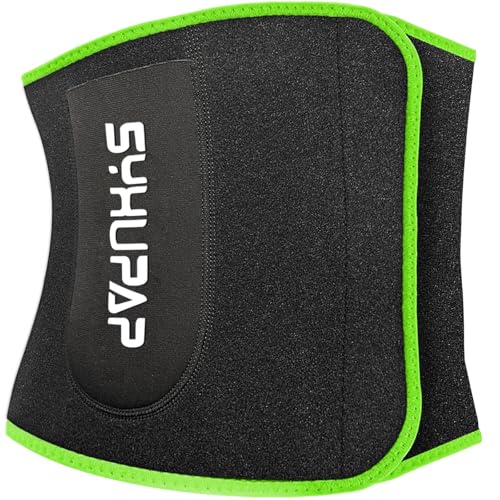 SYXUPAP Bauchweggürtel Herren Damen,Schwitzgürtel Bauch Abnehmen Geräte Extra-breiter Verstellbarer Neopren Sauna Gewichthebergürtel Sweat fitnessgürtel