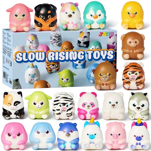 JOYIN 20 Stück Squishies Spielzeug, Anti Stress Fidget Spielzeug Squishy Stress Spielzeug Kawaii Druckspielzeug Squeeze Toy für Jungen und Mädchen Geburtstagsgeschenke Party Favors für Kinder