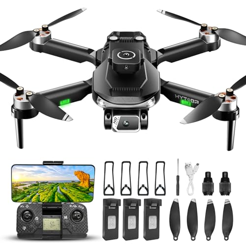 HYTOBP S165 MAX Drohne mit 2 Kamera 1080P für Erwachsene, Mini Drohnen mit Kamera für Kinder/Anfänger, Drone mit 40 Min Lange Flugzeit(3 Akkus), 5G WiFi FPV Übertragung, Start/Landung auf Knopfdruck