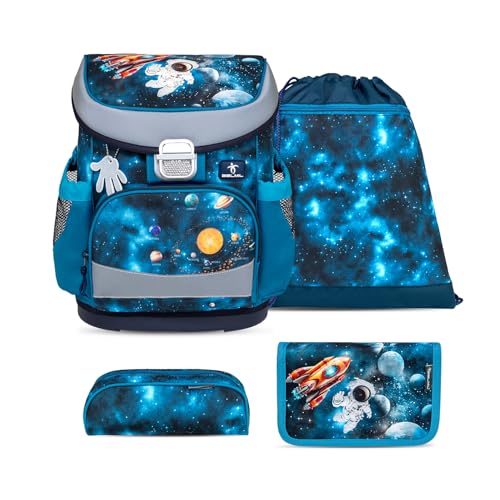 Belmil Mini-Fit Schulranzen Set 4 -teilig (405-33/AG/S) (Infinity Space)