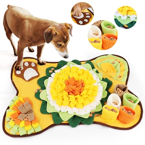 Hunde-Schnüffelmatte, MXTIMWAN Schnüffeldecke Schnüffelrasen für Haustier Hunde, Hund SchnüFfelteppich, Schnüffelspielzeug Hund für Hunde jeder Größe