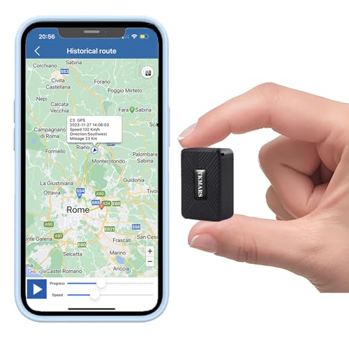 TKMARS Mini GPS Tracker Ohne ABO GPS Tracker Klein für Auto, Kinder, Koffer,1500mah