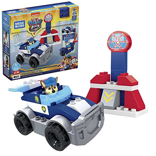 MEGA GYJ00 – Mega Bloks Paw Patrol Polizei Bauset mit 31 Bausteine, Spielset für Kinder ab 3 Jahren