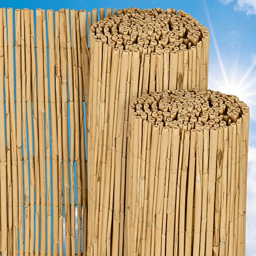 Sol Royal Schilfmatten Sichtschutz Zaun 100x600 cm SolVision S36 – langlebiger & witterungsbeständiger 100% Schilfrohrmatte Indoor & Outdoor für Balkon, Terrasse, Garten – Windschutz & Sonnenschutz