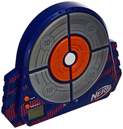 Nerf Elite Digitale Zielscheibe NER0156 interaktive Zielscheibe mit Licht und Sounds und verstellbarem Standbein, trainiere alleine oder im Team