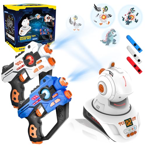 FORHISHER Laser Tag Set Kinder,Laser Pistole Spiel mit Projektor für Jungen,Multifunktion Lasertag Geschenk Junge 6 7 8 9 10 11 12 Jahre
