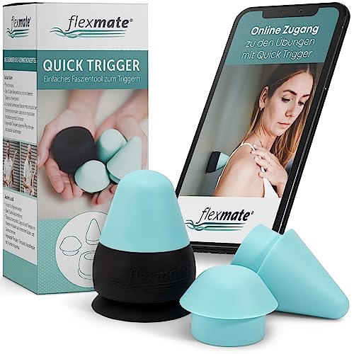 Flexmate Quick Trigger - Triggerpunkt Drücker bei Verspannungen, Muskelschmerzen, Massagegerät, Trigger Tool zur Selbstmassage