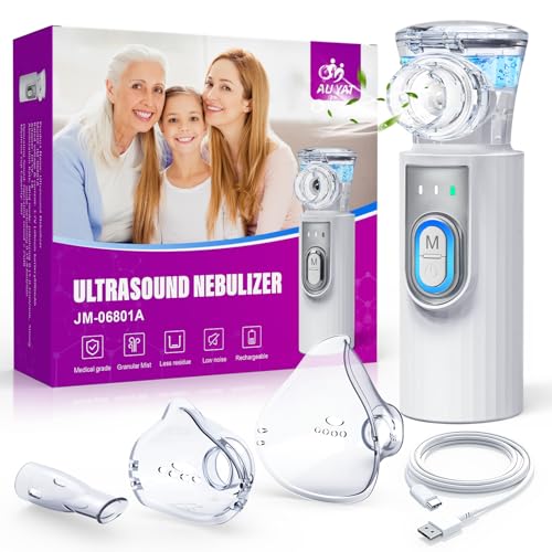 AU YAT Inhalationsgerät, Wiederaufladbarer USB C Inhalationsgerät Kinder mit Tragbarem Design, Super Leiser inhalator, Effizienter Vernebler Inhaliergerät Kinder für unterwegs