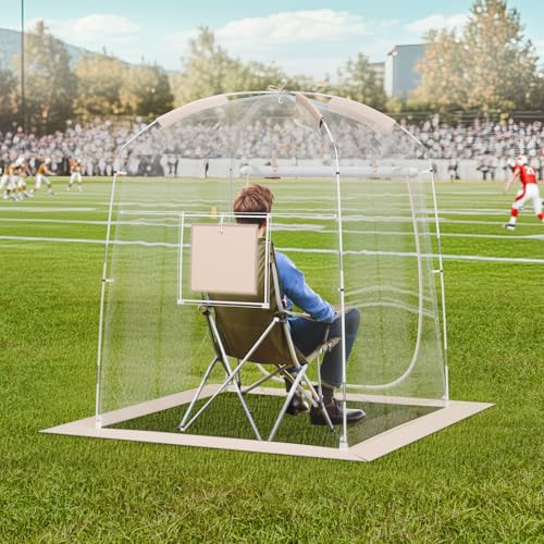 VEVOR Transparentes Zelt im Freien, 1 Person, Pop-up-Zelt 1,27 x 1,27 x 1,6 m, Wurfzelt mit Fenster, Outdoor-Bubble-Zelt, Gartenzelt, PVC-Pavillon für Sportveranstaltungen Camping