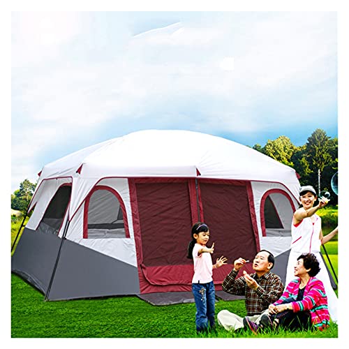 YXCKG 8-12 Personen Zelt, Familienzelt Mit 2 Schlafzimmern, Camping Zelte & Unterstände, Großes Zelt 12 Personen Outdoor Zelte, 100% Wasserdichtes Campingzelt In Groundsheet Eingenäht