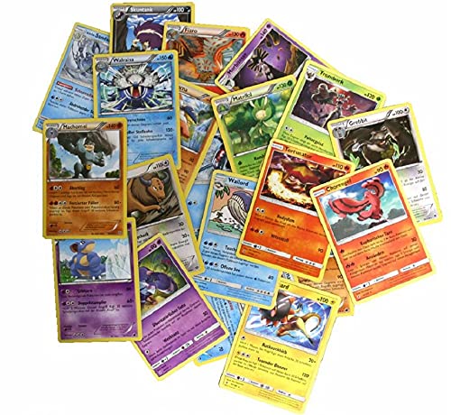 Unbekannt Pokemon - 20 Verschiedene seltene Rare-Karten (Sternchenkarten) - Deutsch
