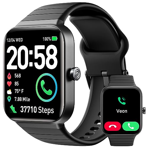Smartwatch Herren mit Telefonfunktion,1.8' Fitnessuhr Herren Alexa Integriert,100 Sportmodi,Pulsmesser,Schlafmonitor,Stress,SpO2,Benachrichtigung,IP68 Wasserdichte GPS Fitness Tracker für Android iOS