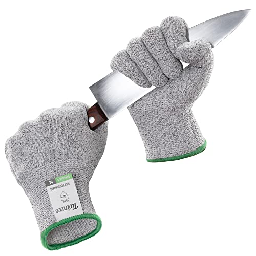 Twinzee Schnittschutzhandschuhe PREMIUM - Hohes Schnittschutz E - Schnittfeste Handschuhe für den täglichen Gebrauch, Küchenhandschuhe - 1 Paar M