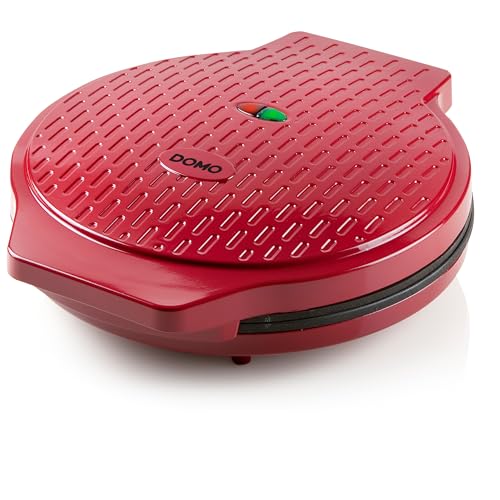 DOMO DO1099PZ Express Pizzaofen - Tiefkühlpizza in 12min - inkl. Rezeptheft - 1450W - Rot