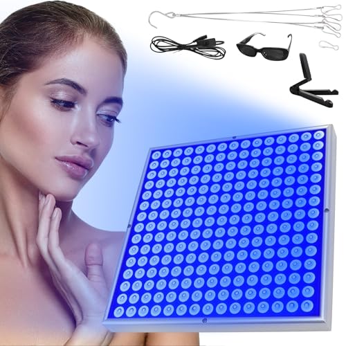 Gesichtsbräuner Solarium für Zuhause,45W Gesichtssolarium Bräunungslampen mit 225 Stück LEDs und Ständer,Sonnenlampe Solarium für Körper Und Gesicht