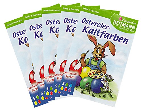 Heitmann Eierfarben 60075AMZ - Ostereier Kaltfarben, 5er Set