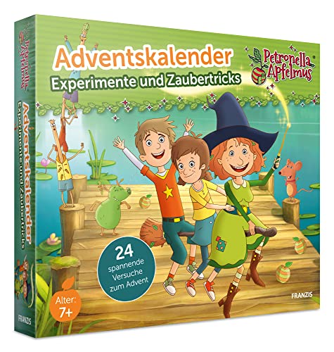 FRANZIS 67202 - Adventskalender Petronella Apfelmus - Experimente und Zaubertricks, 24 spannende Versuche zum Advent, für Kinder ab 7 Jahren