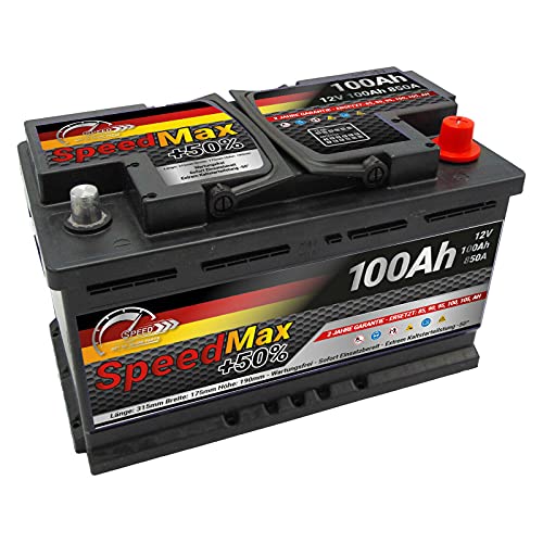 AUTOBATTERIE Speed MAX L4100 100AH 850A 12V = FIamm 100Ah DX+ Pronta all'uso