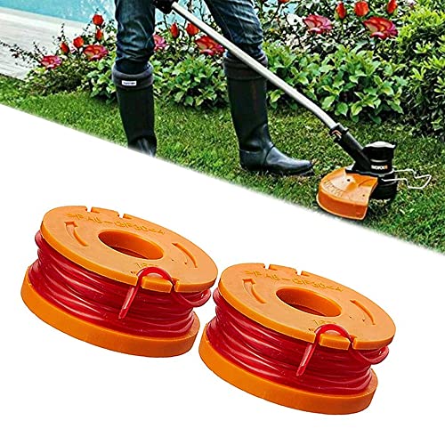 WORX WA0004.1 Rasentrimmer Faden für alle 20V WORX Rasentrimmer – Langlebige Ersatzfaden Spulen für verbesserte Schneidgeschwindigkeit – Ø 1,65mm, 3m Länge – 2er Set