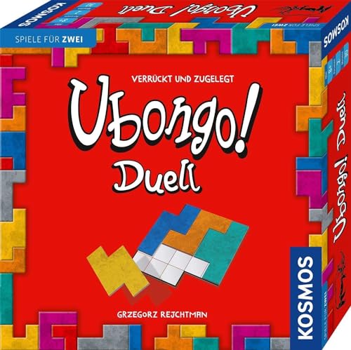 KOSMOS 683184 Ubongo! Duell, Das bekannte Legespiel als Duell, Brettspiel für 2 Personen, ab 8 Jahre, Familienspiel, Gesellschaftsspiel, Geschenk, Mitbringsel für Kinder und Erwachsene