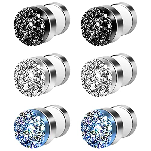 Vibbang Magnetique LymphflüSsigkeit Ohrringe, Negative Lonen Lymph, Amo'Thea Lymphactive Mag Studs, Nicht Durchbohrend, Lymphdrainage, Magnetische Akupressur (A)