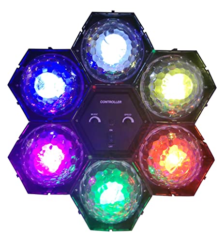 E-Lektron Astra-Flash 6-Kanal LED Lichtorgel Lauflicht mit Disco-Lichteffekt