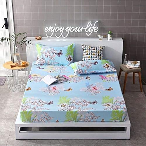 CTOBB 69 1pcs 100% Polyester gedruckt Festspannlaken Matratzenbezug Four Corners mit elastischem Band-Bett-Blatt, huaconghui, 90cmX200cm25cm