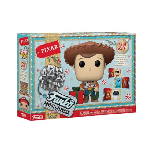 Funko Advent Calendar: Pixar 2024 - Pixar Collection - 24 Tage der Überraschung - Vinyl-Minifigur Zum Sammelns - Mystery Box - Geschenkidee - Feiertage zu Weihnachten Für Mädchen, Jungen