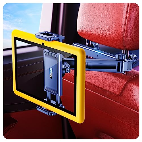 SHCONG 【Ausziehbar 29,8 cm 3 IN 1 iPad Tablet Halterung Auto, 【Aluminiumlegierung】 Universal 99% KFZ Kopfstützen Holder Kinder Tablethalterungen Car für iPad/Amazon/Samsung/Switch mit 4.7~13'
