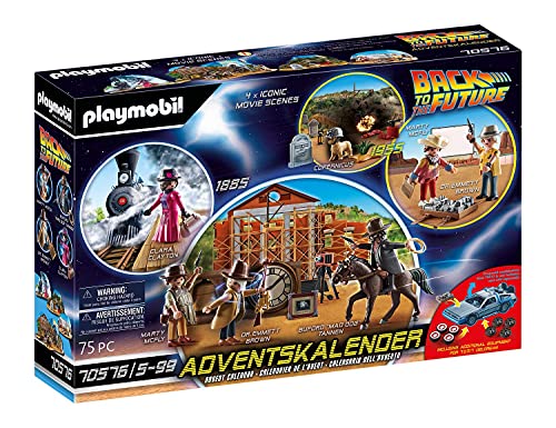 PLAYMOBIL Adventskalender 70576 'Back To The Future Part III', Ab 5 Jahren