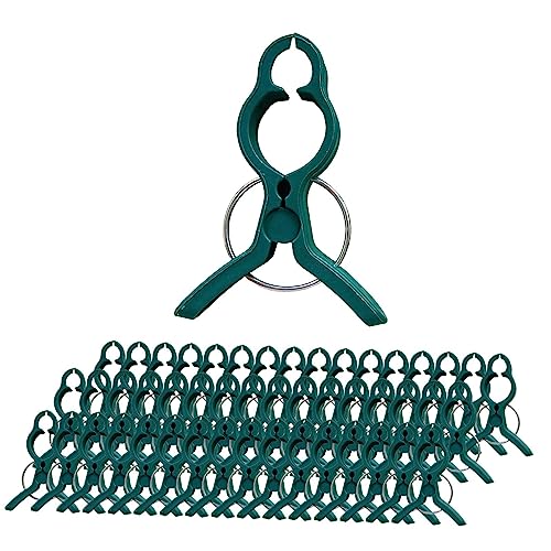 JISADER 50 Stück Pflanzenclips Set, Plastik Pflanzenklammer, Tomatenklammern Rankhilfe, Pflanzen Klammern zum Pflanzen Binden, Plants Support Clips für Kletterpflanzen Gemüse Rosen, Fisch L