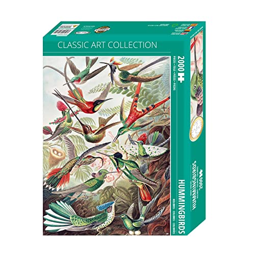 Close Up Kolibris (Trochilidae) Puzzle 2000 Teile (68,8 x 96,6 cm) Ernst Haeckel - Kunstformen der Natur
