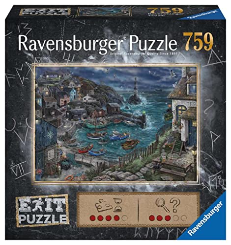 Ravensburger EXIT Puzzle 17365 Das Fischerdorf - 759 Teile Puzzle für Erwachsene und Kinder ab 12 Jahren