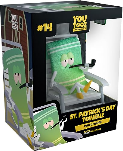 Youtooz South Park St. Patrick's Day Towelie Vinyl-Figuren-Set, 8,9 cm, sehr detailliertes offizielles South Park Actionfiguren-Set aus der beliebten animierten TV-Show – Youtooz South Park Collection