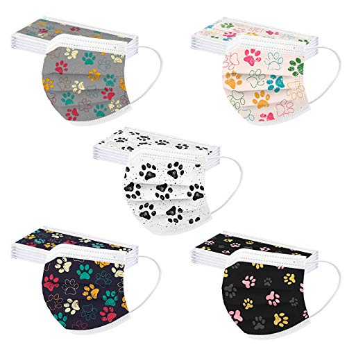 Wtinfer 50 Stück Mundschutz M𝗲𝗱𝗶𝘇𝗶𝗻𝗶𝘀𝗰𝗵 für Maske Bunt Erwachsene Einweg 3 lagig 𝐌𝐞𝐝𝐢𝐳𝐢𝐧𝐢𝐬𝐜𝐡𝐞𝐫 𝗢𝗣 Mund und Nasenschutz Multifunktionstuch Bandana Staubdicht Mundbedeckung