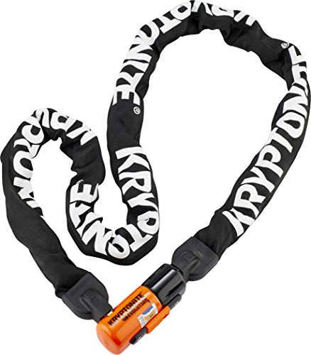 Kryptonite Evolution 1016 Kettenschloss - 160 cm, Sicherheitsgrad 8/10, Anti-Diebstahl Fahrradschloss, mit 10 mm Stahlkette und 3 Schlüsseln, Schwarz