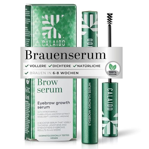Calaido Augenbrauen Serum Wachstum - Premium Augenbrauenserum für natürlich volle und dichte Augenbrauen