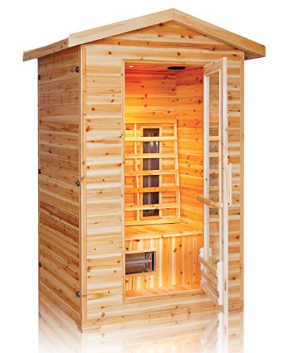Trade-Line-Partner Infrarotkabine/Wärmekabine/Sauna - ECK ! 3 Personen Außenbereich Outdoor