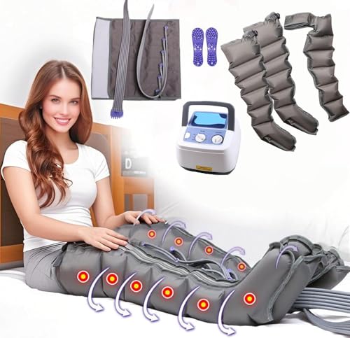 Lymphdrainage Gerät Wasser Beine Massagegerät Beine Lymphdrainage Venen Engel 6 Premium Lipödem Massagegerät Beine Oberschenkel Massagegerät Elektrisch Lymphdrainage Massageroller,6 Chamber