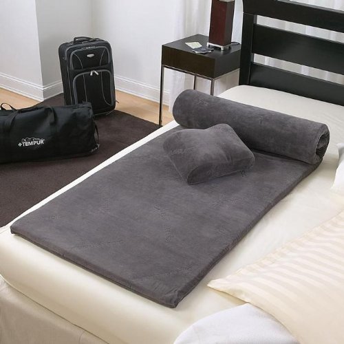 TEMPUR-PEDIC Set mit Reisegröße, Nackenkissen, Matratzenauflage und Tragetasche