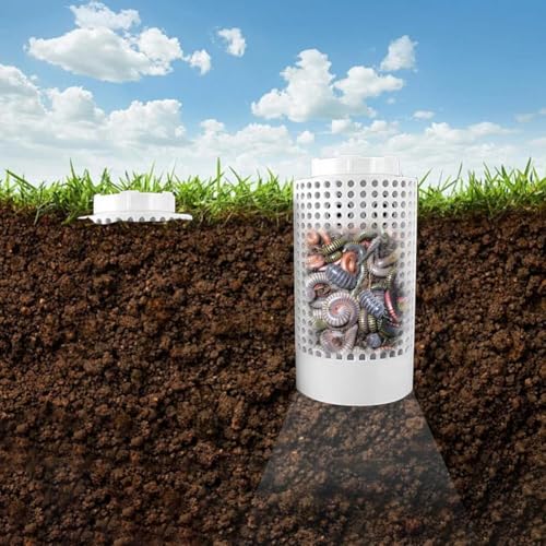 tkerinse Wurmkomposter für Hochbeete Wurmfarm im Boden, Kompostbehälter im Freien, Wurmkompostierer für erhöhte Betten, Inground Wurmkompostierer für erhöhte Gartenbetten, 10.4in