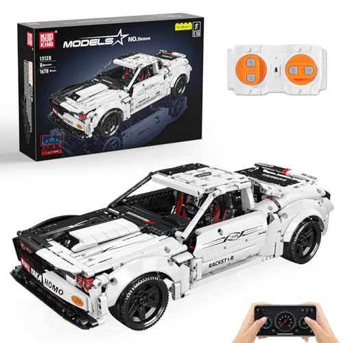 Mould King 13128 Technik Speed Champion Ferngesteuert Sportwagen Bausteine Charger Drift Auto Rennwagen Klemmbausteine Kompatibel mit Andere Marken(1678 Teile)