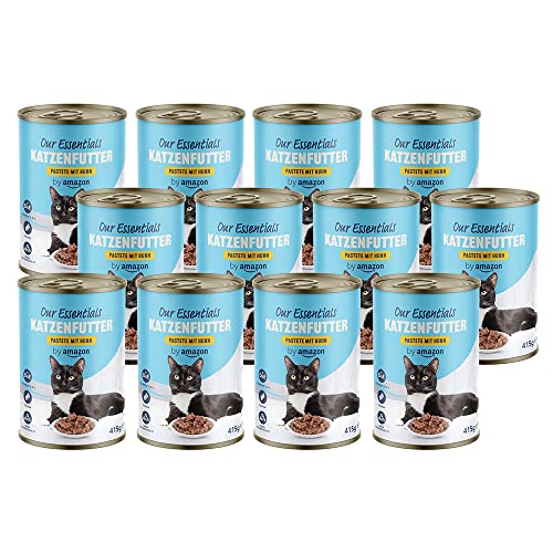 by Amazon Katzen Nassfutter Pastete mit Huhn, 415g, 12er-Pack