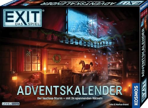 KOSMOS 683009 EXIT - Das Spiel Adventskalender, Der lautlose Sturm, mit 24 spannenden Rätseln ab 10 Jahren, Escape Room Spiel vor Weihnachten, für Kinder, Jugendliche und Erwachsene