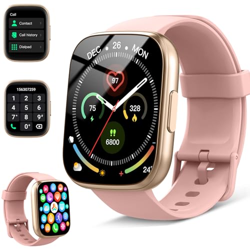 Cillso Smartwatch Herren Damen mit Telefonfunktion, 1,95-Zoll-Schrittzähler-Uhr, 24-Stunden-Herzfrequenz, Schlaf, IP68 wasserdicht, 110+Sportmodi Smart Watch Fitness Tracker