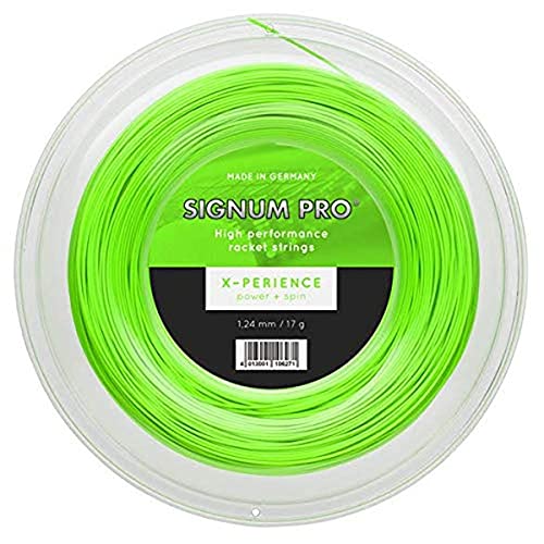 Signum Pro Unisex – Erwachsene Xperience Saitenrolle 200m-Neongrün Tennis-Saite, neongrün, One Size