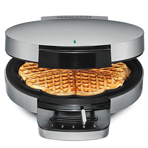 ROMMELSBACHER WA 750 Waffeleisen (Herzwaffeln, Xylan Plus Antihaftbeschichtung, stufenlose Temperaturregelung, wärmeisoliertes Gehäuse) silber