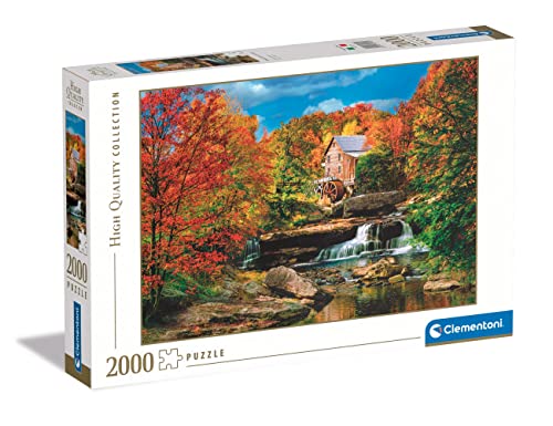 Clementoni - 32574 Collection - Glade Creek Grist Mill, Puzzle 2000 Teile Für Erwachsene Und Kinder 10 Jahren, Geschicklichkeitsspiel Für Die Ganze Familie